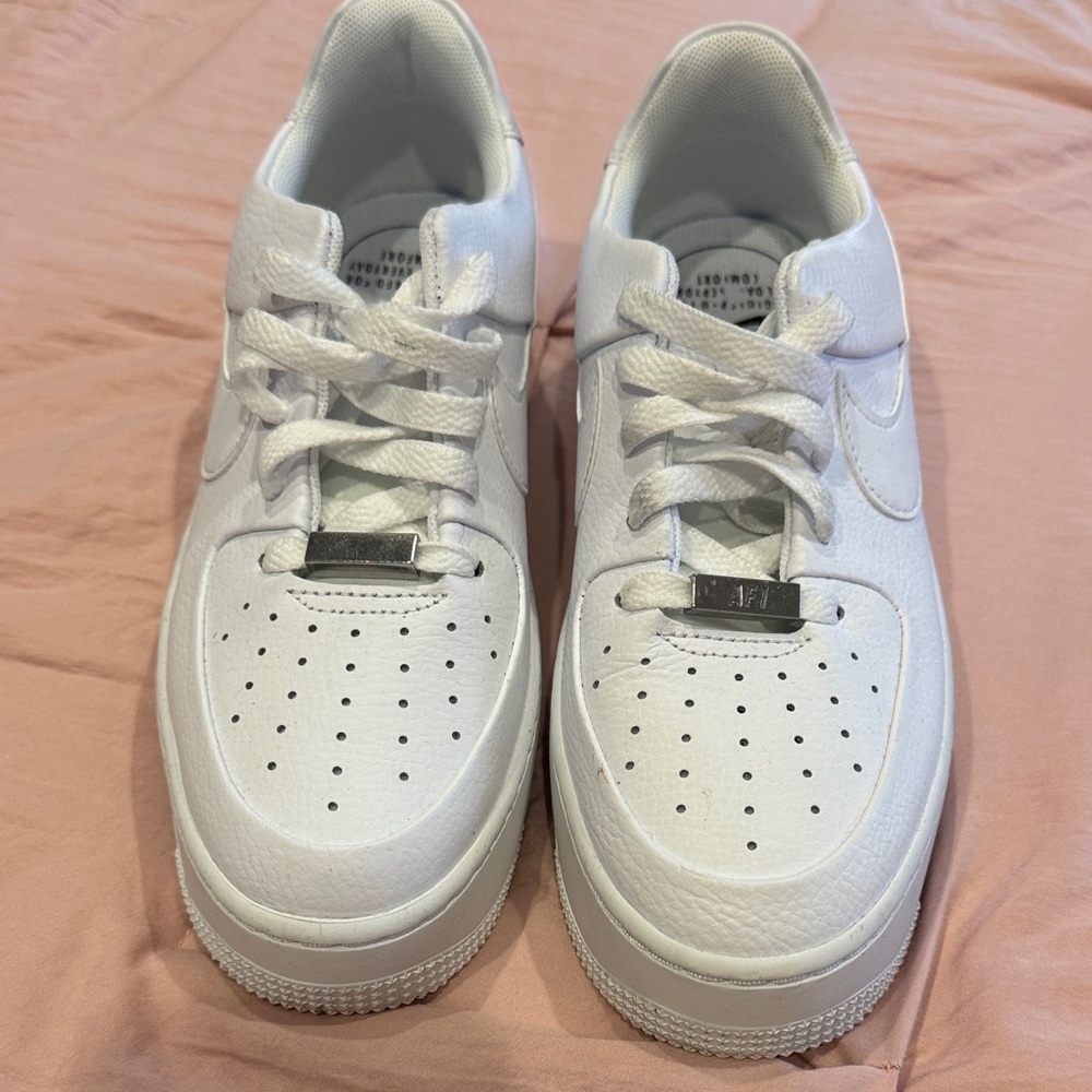 Nike White Leather Sneakers